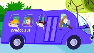 Wheels On The Bus, School Bus and Vehicles Rhymes for Kids