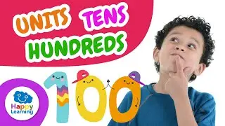 UNITS, TENS, AND HUNDREDS | MATH for Kids | Happy Learning 🔢🎓#math #happylearning #units #tens