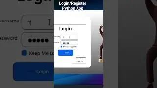 Python Desktop App: Login register form