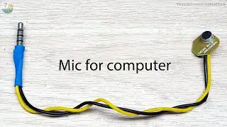 Reuse old earphones by making Microphone for PC, laptop, computer