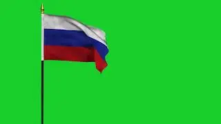 russian flag with eagle | russian flag green screen video