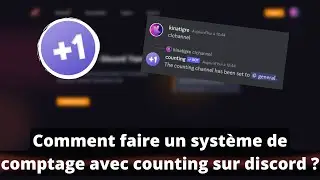 Comment faire un système de comptage avec counting sur discord ?