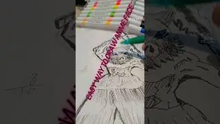 how to draw anime face like Pro in some seconds #music #audio #edm #song #1st #anime #art