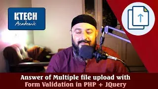 Answer of Multiple files upload with Form Validation Php - JQuery [ Urdu / Hindi ]