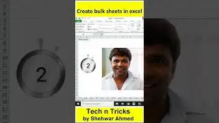 create bulk sheets in excel #viral #shortsfeed #ytshorts #shorts #short