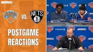 Brunson Rocks the Patrick Kane Rangers Jersey After Dropping 39 in Win vs Brooklyn | New York Knicks