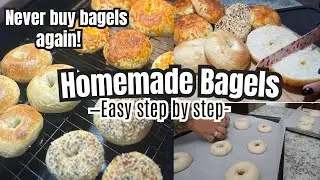 The ONLY bagel recipe you’ll ever need | Homemade Bagels #bagelrecipe #stepbysteptutorial