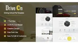 DriveOn - Driving School PSD Template | Themeforest Website Templates and Themes