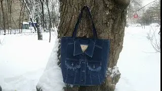 DIY Bag Jeans Fantasy Сумка из джинсов своими руками полный МК и выкройка Джинсовая Фантазия