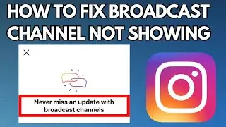 How to Fix Instagram Broadcast Channel Not Showing (2023)