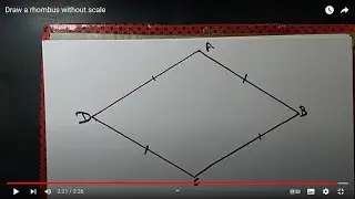 Draw a rhombus without a scale