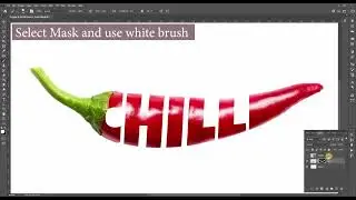 Text Manipulation In Photoshop | Chilli | Banana | Cucumber | Carrot