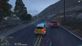 FiveM LSPDFR | British Police Failure To Stop - Spikes Deployed