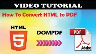 Html to PDF converter using dompdf | #dompdf JUST FIVE MINUTES #FPDF