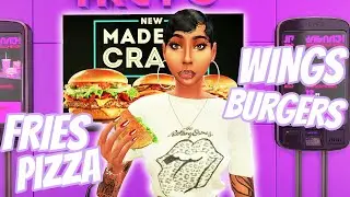 🍟SIMS 4 EDIBLE FAST FOOD MOD REVIEW