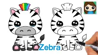 Learn How to Draw a Zebra Easy Cute Animal