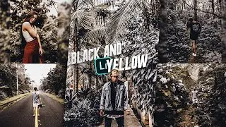 How to Edit Black And Yellow  - Lightroom Mobile Tutorial (Free Dng + Xmp preset)