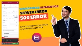 Solve Server Error (500 Error) on WordPress Elementor using Easy Way