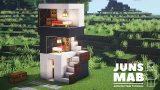 Minecraft Easy : 4x4 House Tutorial ｜How to Build a Modern House #124