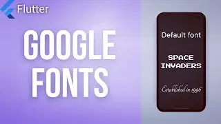 GOOGLE FONTS • Flutter Package of the Day #02