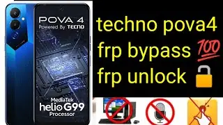 techno poa 4 frp bypass all techno Google account remove 💯🔑