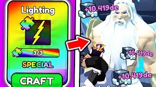 I CRAFTED LIGHTNING SWORD and BEAT MEGA ZEUS BOSS in Roblox Pull A Sword..