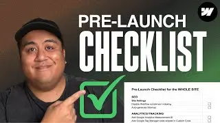 FULL WEBSITE LAUNCH CHECKLIST (Free Download) - Do These BEFORE YOU LAUNCH Your Webflow Website