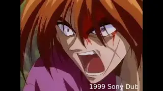 Rurouni Kenshin - Kenshin Cuts Down Cho - Dub Comparison