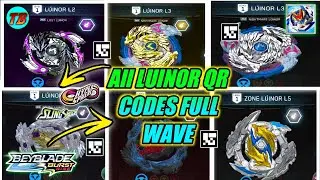 ALL LUINOR QR CODES BEYBLADE BURST RISE APP!! BY TOTAL BURST!!