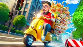 SIMULADOR DE REPARTIDOR DE COMIDA A DOMICILIO 😂 | Food Delivery Simulator