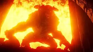 Demon's Souls Remake Flamelurker Boss Fight NG+/Demon's Souls Remake  босс Огненный соглядатай НГ+