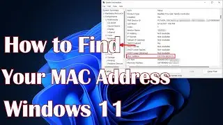 Find Your MAC Address in Windows 11 - How to