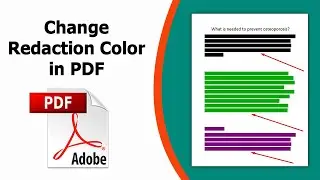 How to change the redaction color of a PDF using Adobe Acrobat Pro DC