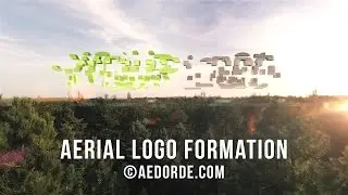 Aerial Logo Formation - After Effects Project