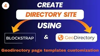 #4 Creating a Directory Website with Blockstrap Theme - Geodirectory page templates customization