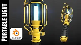 SUBSTANCE PAINTER: PORTABLE HANGING LIGHT (TEXTURING)