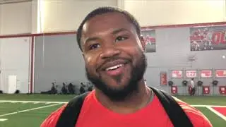 Mike Weber reacts to Pro Day