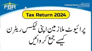 How to file income tax return for Private Salaried Person 2024