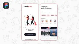 Adventure App Design In Figma | Travel App Design in Figma | Mobile App Design in Figma