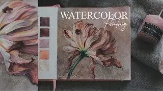 Учимся писать акварелью цветочек | watercolor painting