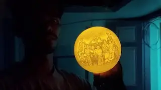 Making moon lithophane with touch sensor light