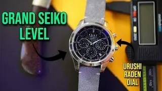 Grand Seiko Level - Knot Timepieces URUSHI Raden Dial - Seiko Chronograph Automatic Sumi Monochrome