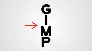 How to Create Vertical Text in GIMP | Text Tool Basics