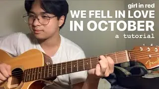 girl in red - we fell in love in october (beginner guitar tutorial)