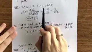 12.5: Equations of Lines and Planes (2/2)