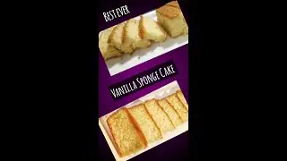 Best Ever Vanilla Sponge Cake Recipe | How to Make Basic Vanilla Sponge at Home #Shorts