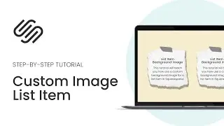 How to use an image for  list item in Squarespace // Custom List Item Background tutorial