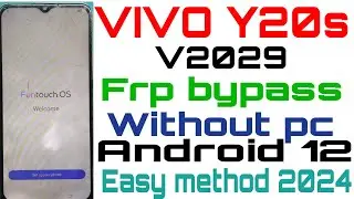 Vivo Y20/Y20g/Y20a/Y20s/Y20i..FRP UNLOCK (without pc) 💥100% Working For All ViVO Phone 2024