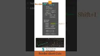 Edit poly modifier | Border shortcut