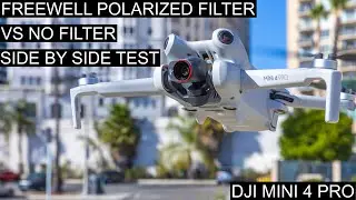 DJI MINI 4 PRO FREEWELL POLARIZED FILTER vs NO FILTER: BEST Side by Side Comparison on YOUTUBE!